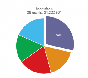 Education pie graph